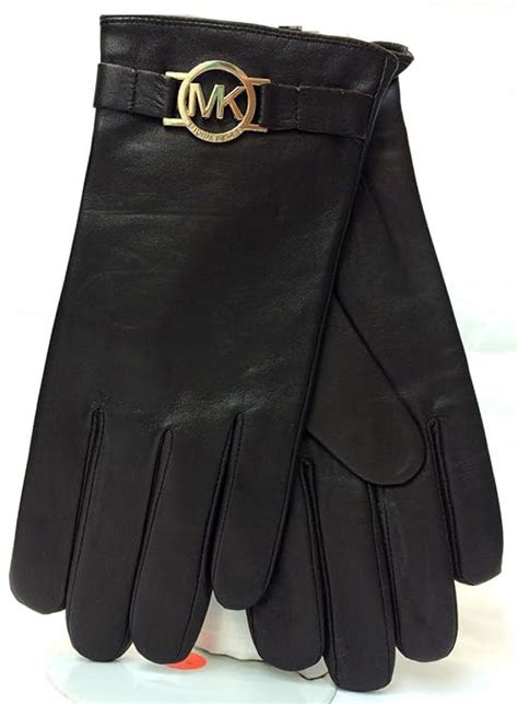 michael kors leather gloves women